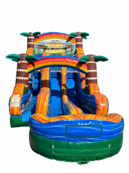 Tiki Plunge Dual Lane Slide