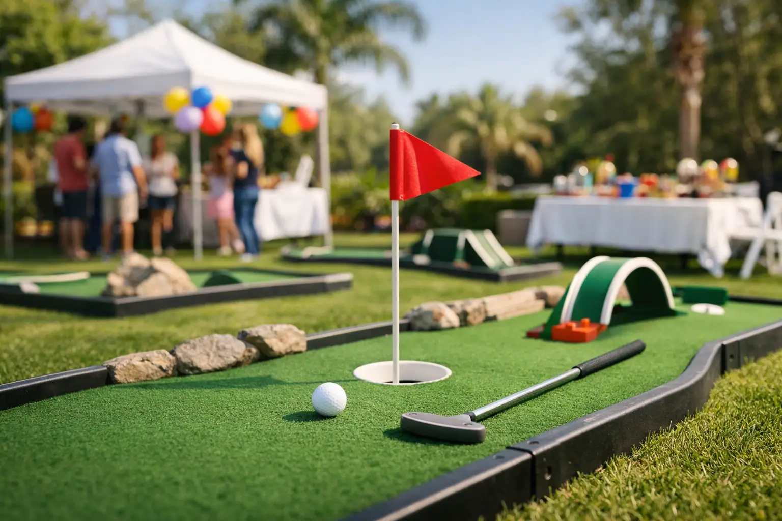 Portable Mini Golf Rental Tampa for Parties